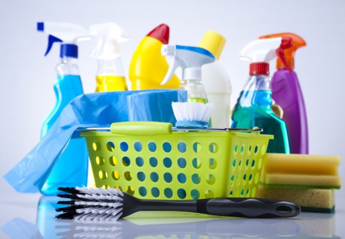 Home cleaner preparing a W1J apartment for a regular domestic clean