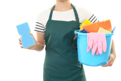 Cleaning a high-end residential interior after building work in W1J