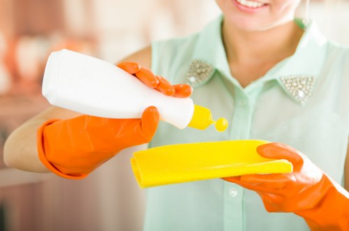 Local deep cleaning team working in a central London property in W1J with access considerations