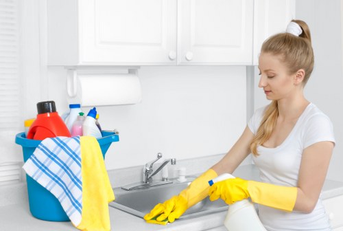 Local facade cleaning service improving a property exterior in W1J