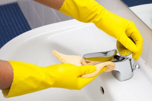 Inspection of carpet cleaning results during a complaint assessment